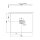 FLEXIA Gussmarmor-Duschwanne 80x70x3cm,