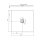 FLEXIA Gussmarmor-Duschwanne 100x100x3cm