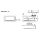 Rechteck-Badewanne Zenpool Model Leandra, 180x90cm, RAL Farbe nach Wunsch