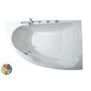 Raumspar-Badewanne Zenpool Model Amira, 180x130cm RECHTS,...