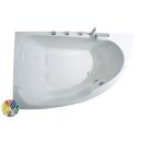 Raumspar-Badewanne Zenpool Model Amira, 180x130cm LINKS,...