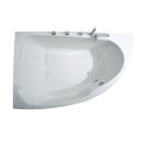 Raumspar-Badewanne Zenpool Model Amira, 180x130cm LINKS, RAL Farbe nach Wunsch