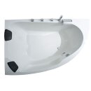Raumspar-Badewanne Zenpool Model Amira, 180x130cm LINKS, RAL Farbe nach Wunsch