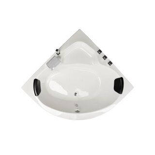 Eck-Badewanne Zenpool Model Carol, 130x130cm, RAL Farbe nach Wunsch