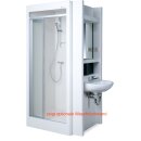 Grumbach Fertigdusche STANDARD PLUS 80x80cm, Pumpe möglich