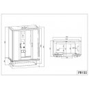 Badsanitaer Komplettdusche Vanni 85x150cm