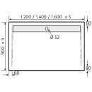 HSK ACRYL-DUSCHWANNE 90x120cm, super-flach